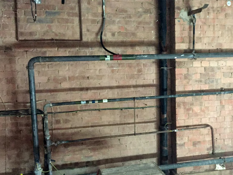 Asbestos removal - boilerhouse pipework